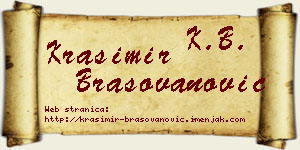 Krasimir Brašovanović vizit kartica